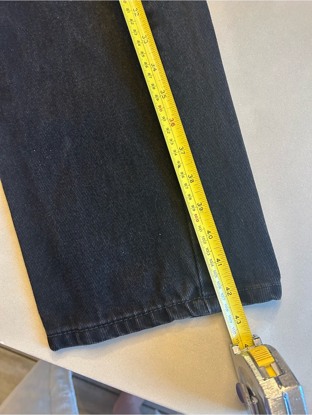 Men’s Levis 505 Regular Fit Straight Leg Black Denim Jeans. Size 34/34 - Picture 8 of 15